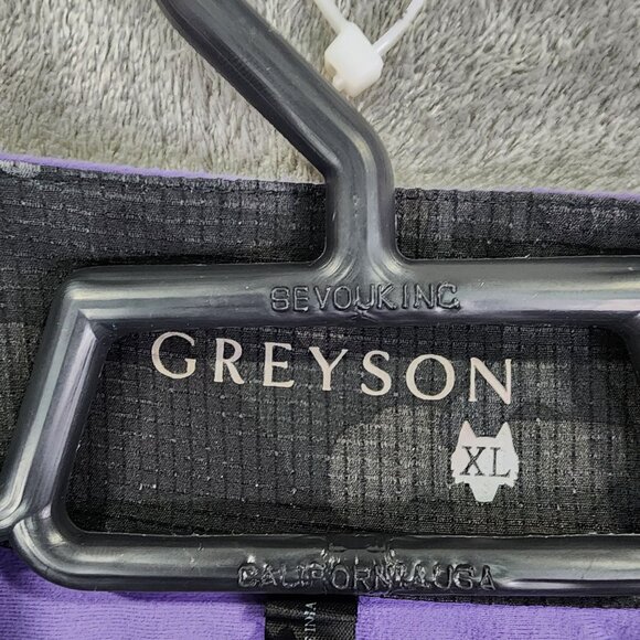 Mens Lavender Greyson Pullover Golf Polo Shirt 1/4 Zip Long Sleeve Size XL - Picture 3 of 10